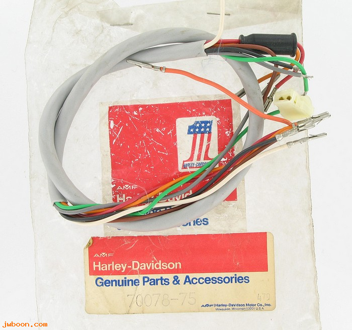   70078-75 (70078-75): Wiring harness, right handlebar switch - NOS - XL, FX 75-78
