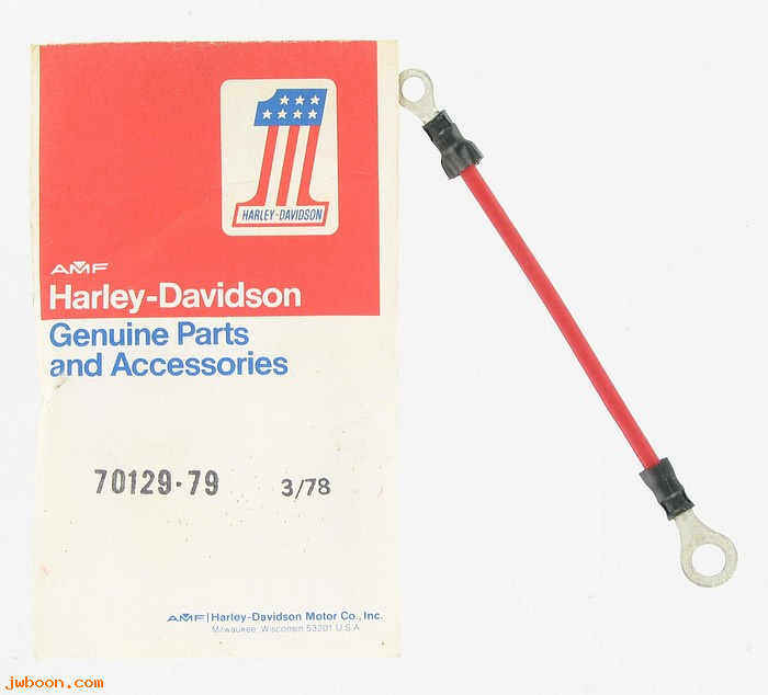   70129-79 (70129-79): Wire, battery positive to circuit breaker - NOS - XL 79-82