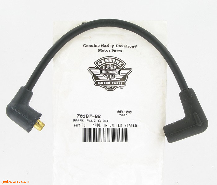   70187-82 (70187-82): Cable, spark plug - 9.75" - NOS - FLT 84-e85. FXR 82-94
