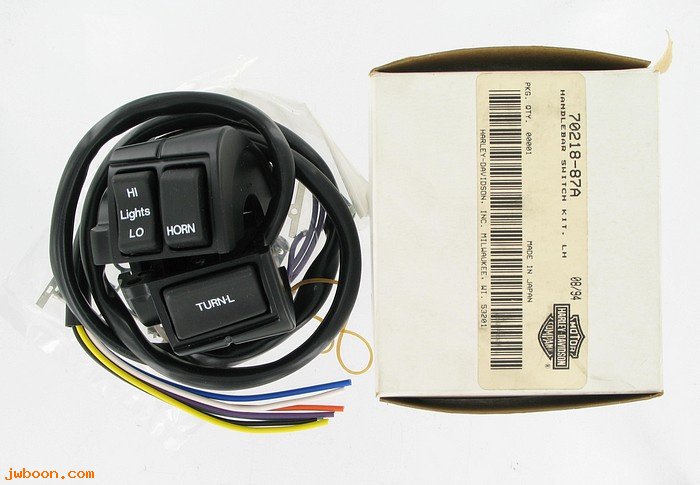   70218-87A (70218-87A): Handlebar switch kit - left - NOS - FLHT, XL, FLT, FXR, FXD,Buell