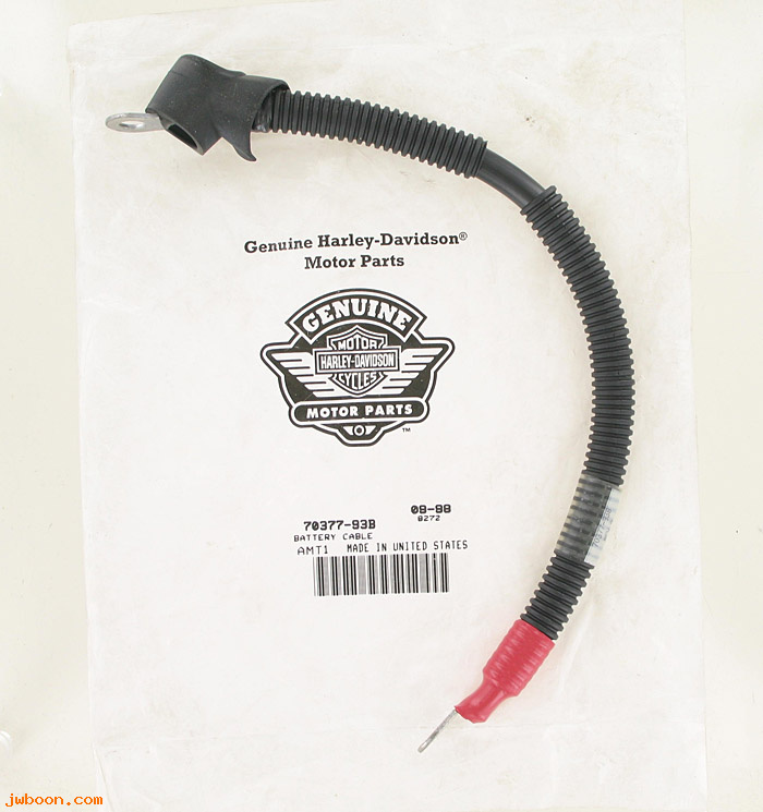   70377-93B (70377-93B): Battery cable - NOS - Touring models 93-96