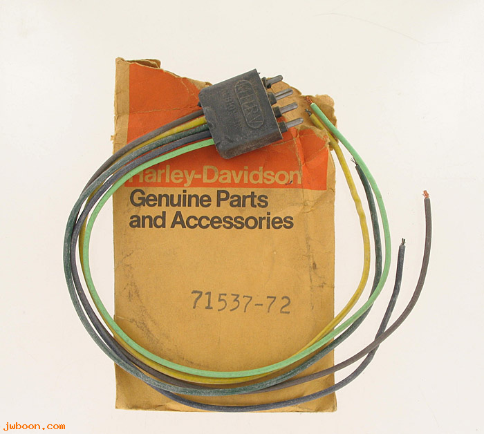   71537-72 (71537-72): Connector plug, with wires - ignition module - NOS - Snowmobile