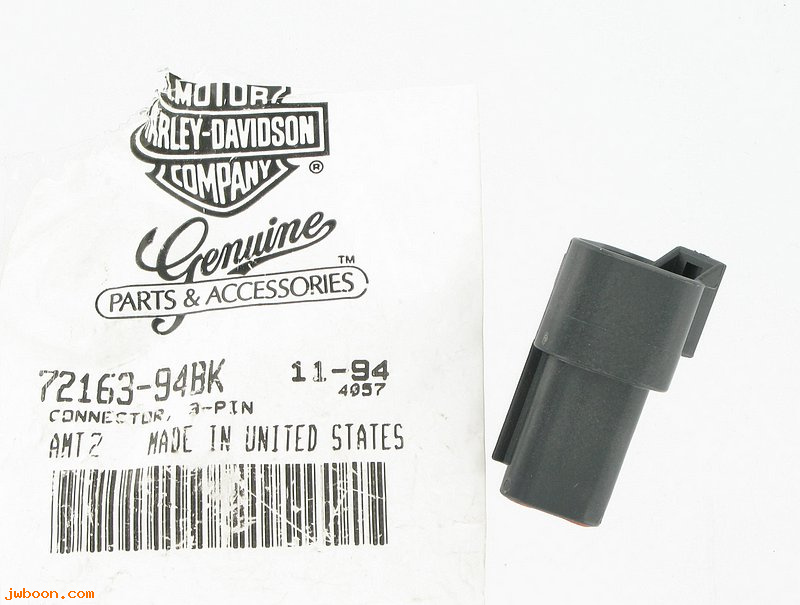   72163-94BK (72163-94BK): Sealed pin housing,receptacle,3-way,20-22 gauge(speed sensor)-NOS