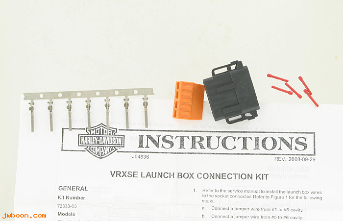   72333-08 (72333-08): Launch box connection kit - NOS - V-rod, VRXSE