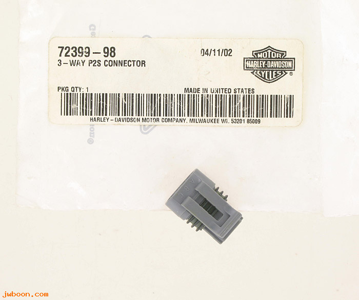   72399-98 (72399-98): Connector, 3-way P2S, grey - NOS