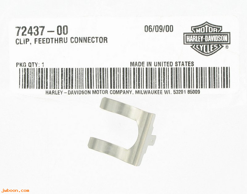   72437-00 (72437-00): Clip - feedthru connector - NOS