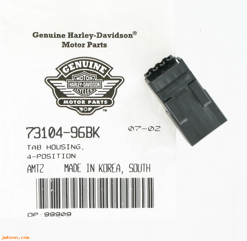   73104-96BK (73104-96BK): Pin housing, 4-way - NOS - VRSCA/D/R