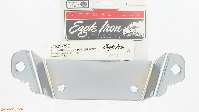   74529-79T (74529-79): Bracket, regulator mounting   "Eagle Iron" - NOS - FXR. FLT