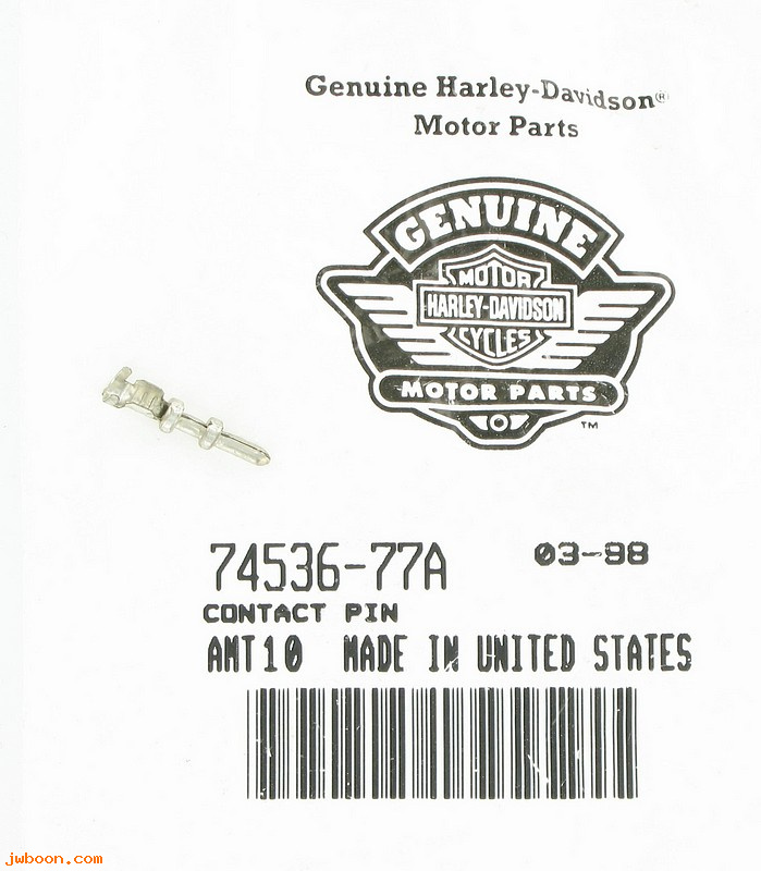   74536-77A (74536-77A): Pin connector, ignition module / Tour-pak harness - NOS - FL, XL