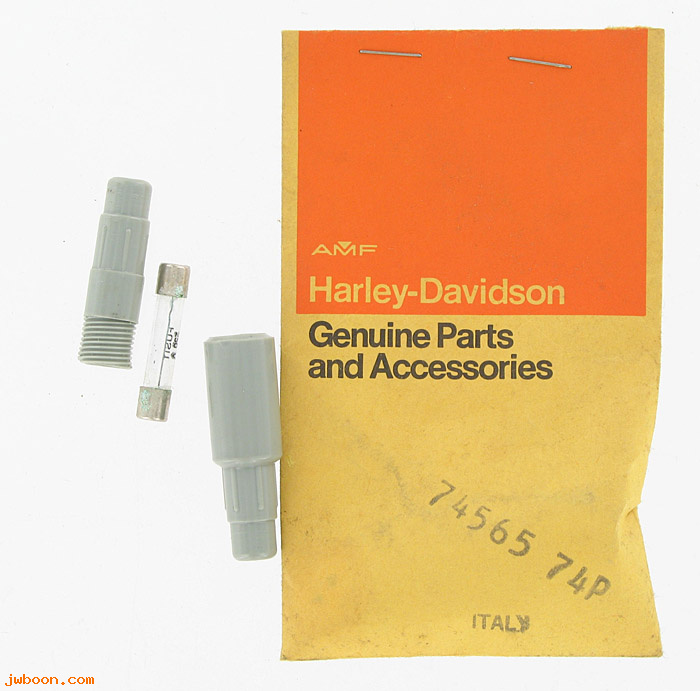   74565-74P (74565-74P / 23545): Fuse holder, with 74564-74P fuse - NOS - SS/SX 175/250 L75-78