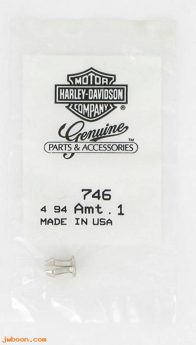        746 (     746): Hole plug, sprocket cover - NOS - Sportster XL '86-'90, in stock