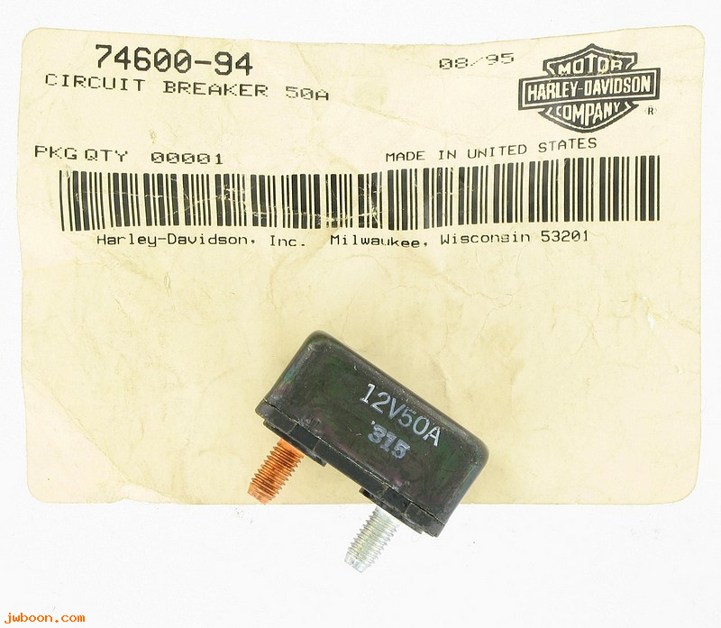   74600-94 (74600-94): Circuit breaker  -  50 amp. - NOS - Touring, XL 94-96