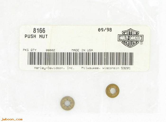      8166 (    8166): Push nut - NOS