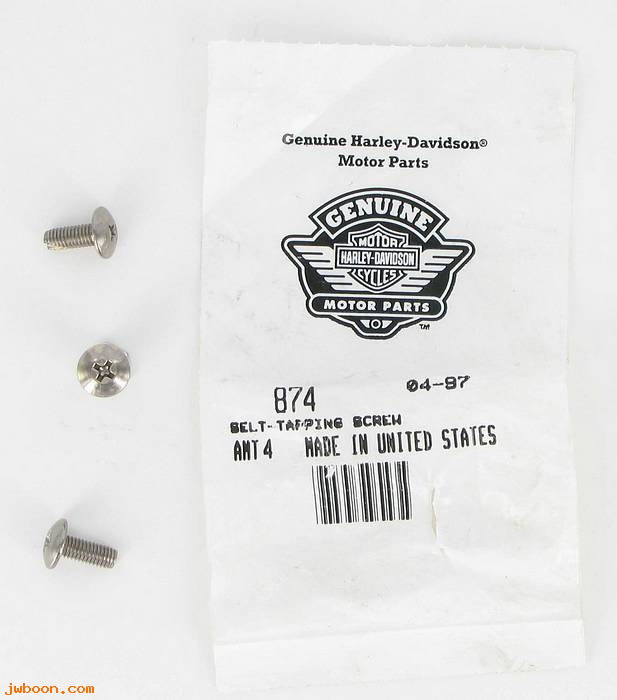        874 (     874): Screw, 10-32 x 1/2" Phillips truss head - self tapping - NOS,FXST
