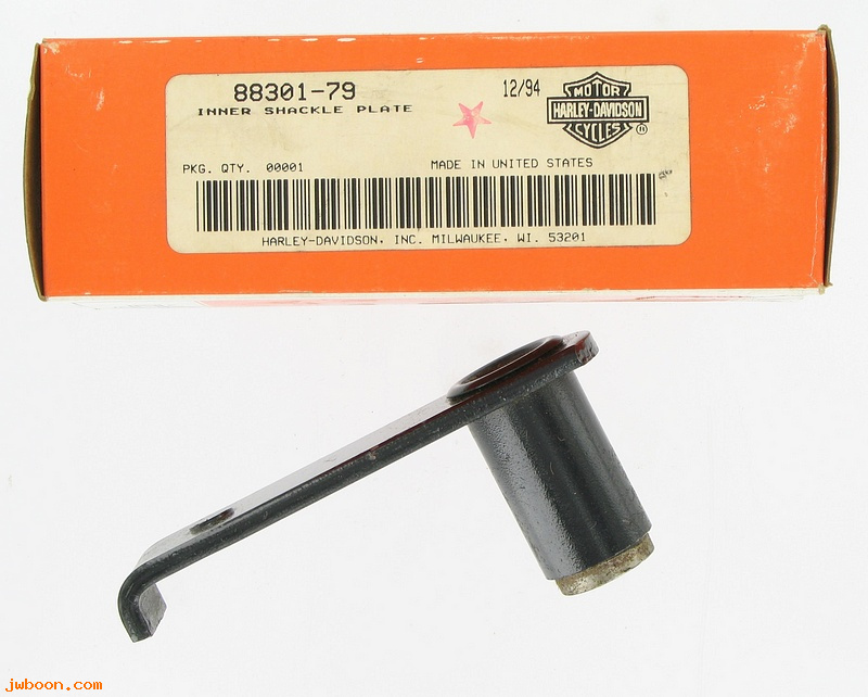   88301-79 (88301-79): Shackle plate, with bushing - inner - NOS - LE,CLE L67-84. TLE