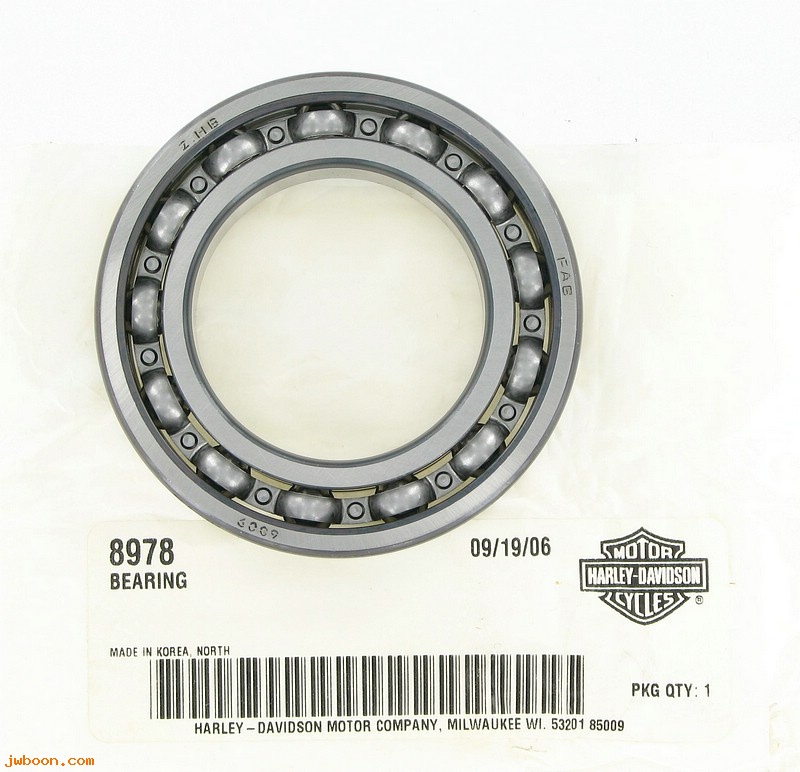       8978 (    8978): Ball bearing - main drive gear '80-early '84 - NOS - Shovelhead