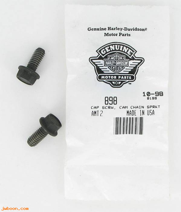        898 (     898): Cap screw, cam chain sprocket 5/16"-18 x 3/4" - NOS - Twin Cam