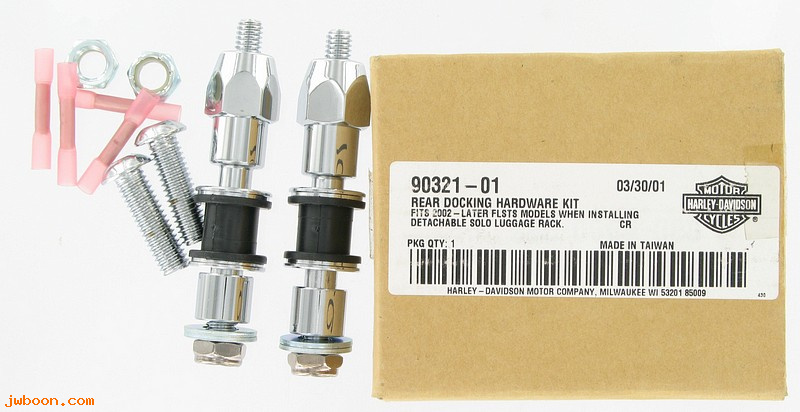  90321-01 (90321-01): Rear detachable docking hardware kit - NOS - FLSTS 02-03