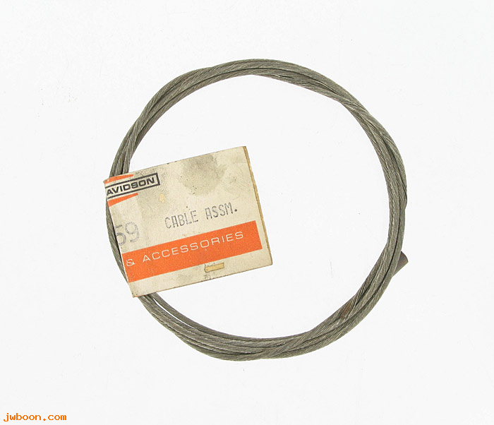   91360-59 (91360-59): Inner cable,rear (hand control w.foot lever) -NOS- FL,FLH L59-e71