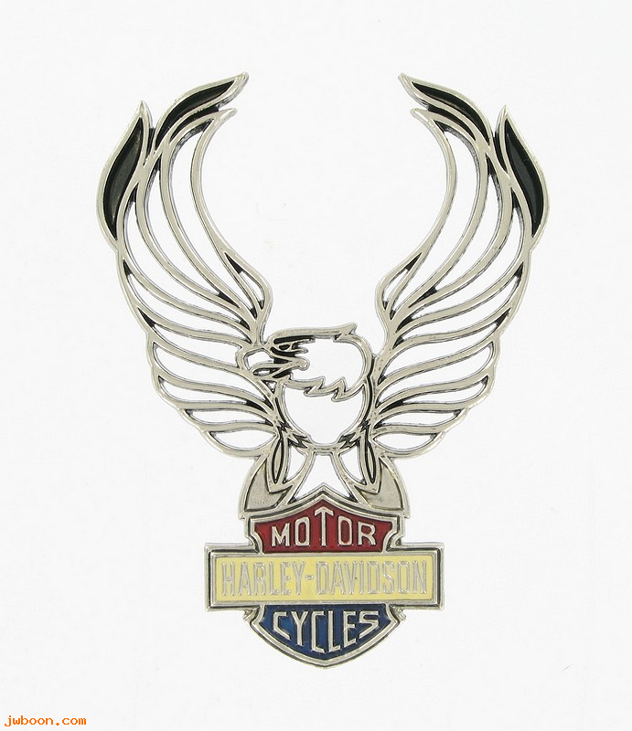   91691-81 (91691-81): Medallion - silver custom eagle - large -NOS - XL,FXST,FLHT/R,FXR