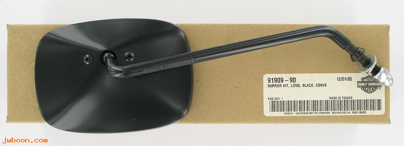   91909-90 (91909-90): Mirror kit, right -  long stem  -  convex mirror - NOS