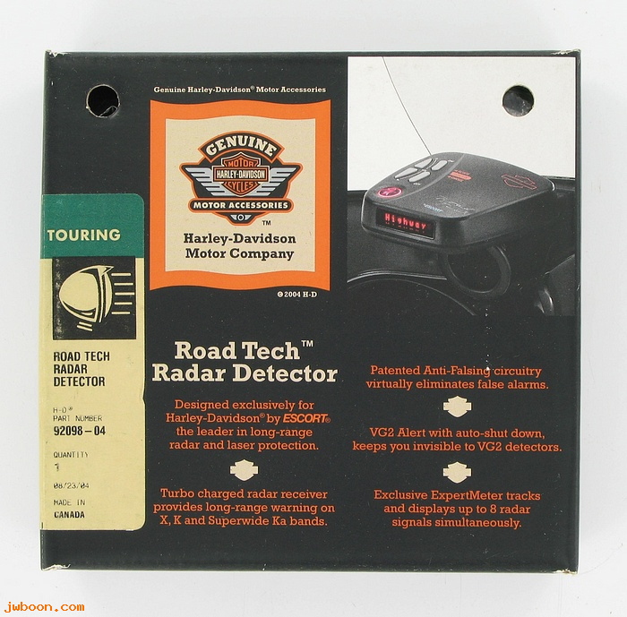   92098-04 (92098-04): Road Tech 75 radar and laser detector - NOS - FLHT/C