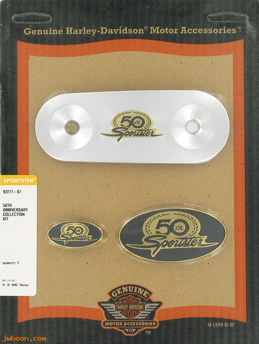   92277-07 (92277-07): 50th Anniversary collection kit,air cleaner/fender trim-NOS- XLs