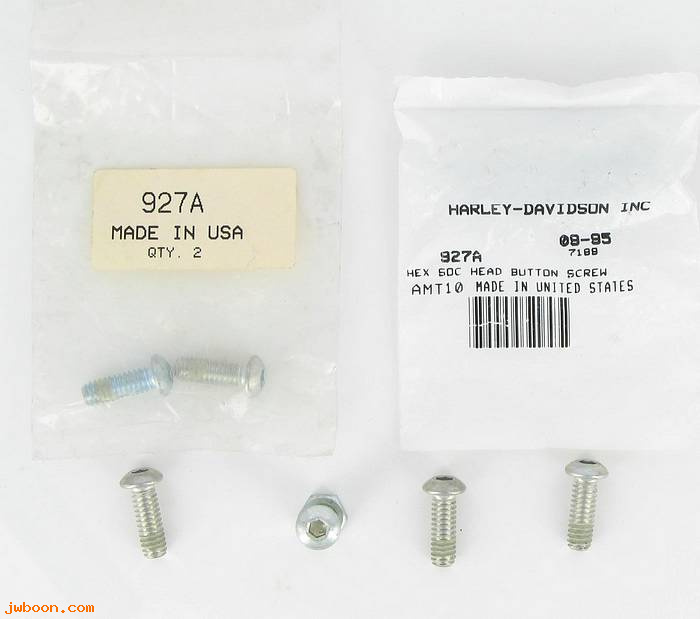        927A (     927A): Screw, 1/4"-20 x 3/4" hex socket button head - grade8-NOS - FLT
