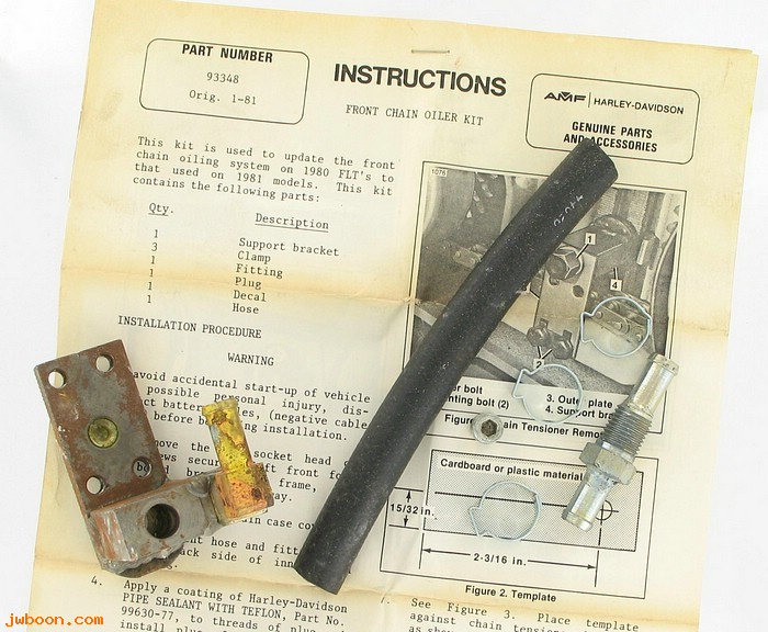   93348 (93348): Chain oiler kit - NOS - FLT 1980. (1981 style upgrade)