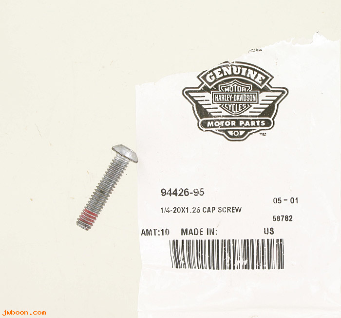   94426-95 (94426-95): Hex socket button head screw,  1/4"-20 x 1-1/4" - NOS