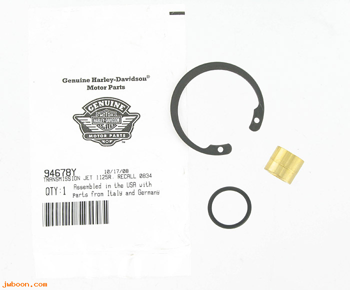   94678Y (94678Y): Recall kit, code 0834, transmission jet - NOS - Buell 1125R