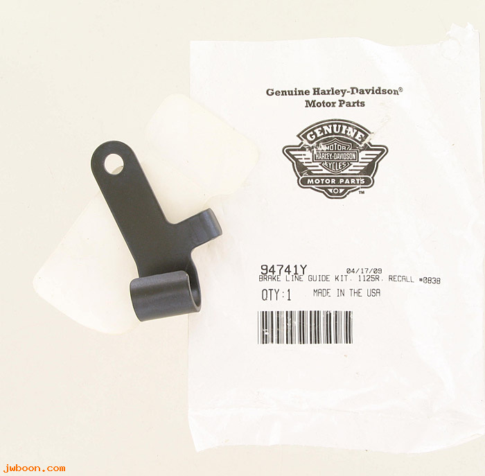   94741Y (94741Y): Recall 0838 - brake line guide kit - NOS - Buell 1125R