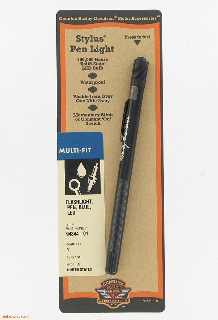   94844-01 (94844-01): H-D stylus pen light - blue LED - without batteries