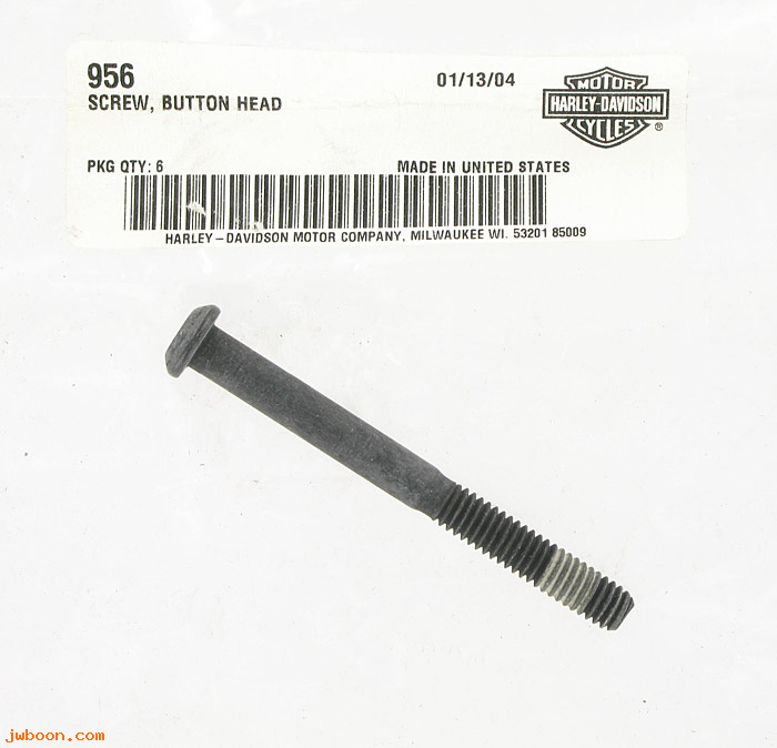       956 (     956): Screw, 5/16"-18 x 3-1/4" Torx button head - engine balancer - NOS