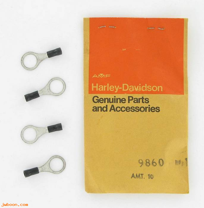       9860 (    9860): Wire terminal, ring type - 3/8" #16-22 wire - NOS - Big Twins, XL