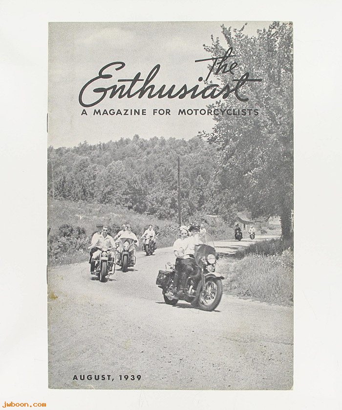   99368-39V08 (99368-39V08): Enthusiast - August 1939 - NOS