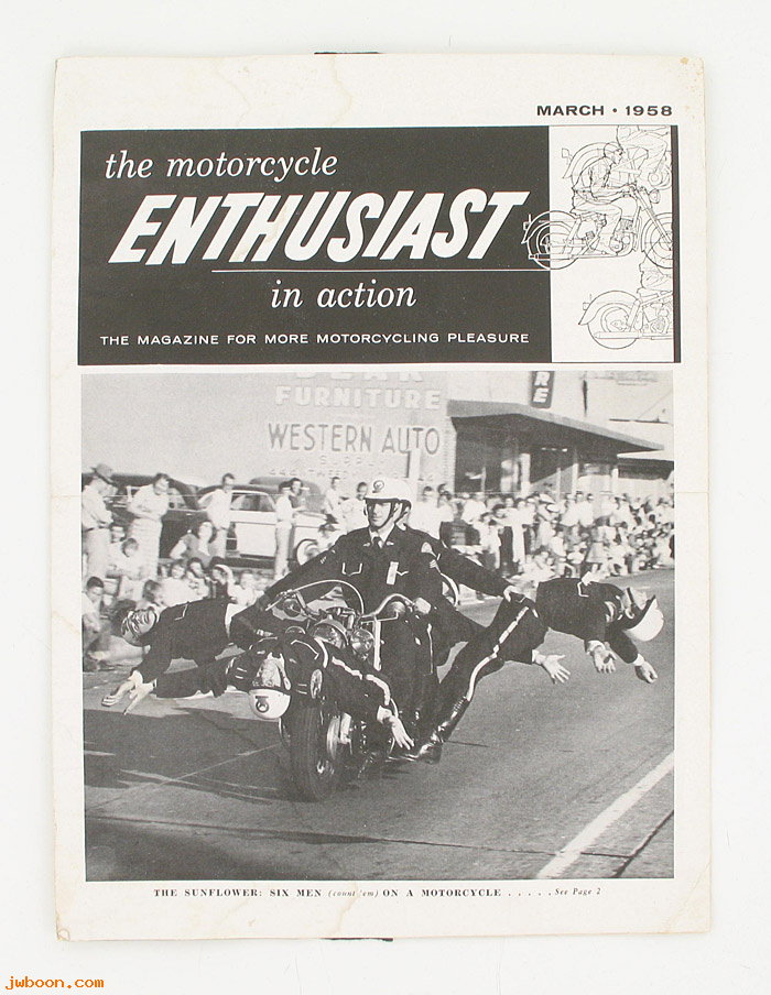   99368-58V03 (99368-58V03): Enthusiast - March 1958 - NOS