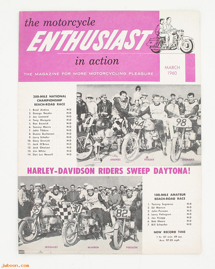   99368-60V03 (99368-60V03): Enthusiast - March 1960 - NOS