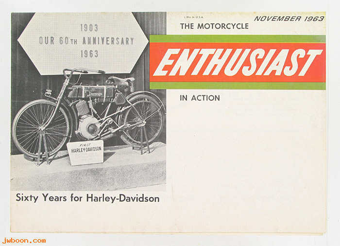   99368-63V11 (99368-63V11): Enthusiast - November 1963 - NOS