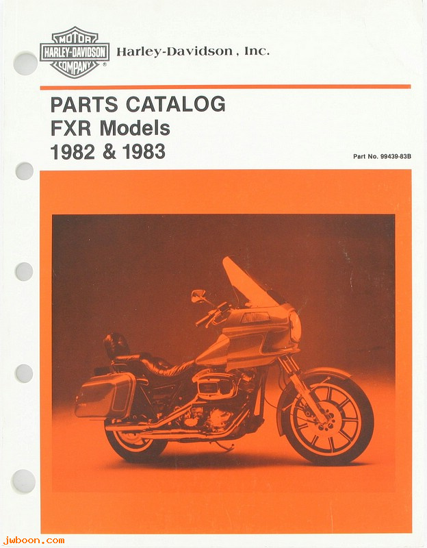   99439-83B (99439-83B): FXR parts catalog '82-'83 - NOS