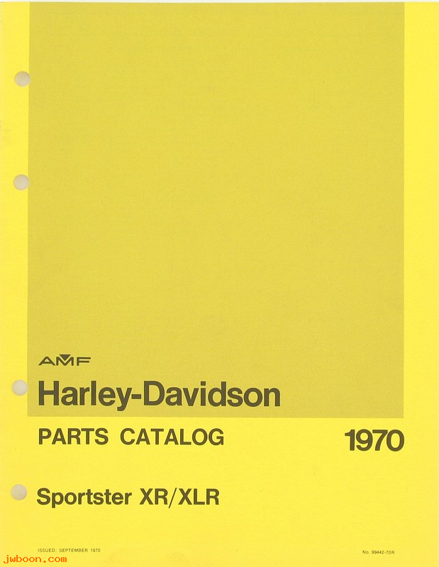   99442-70R (99442-70R): Sportster, XR, XLR parts catalog 1970 - NOS