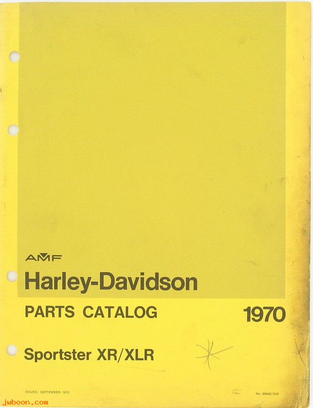   99442-70Rused (99442-70R): Sportster, XR, XLR parts catalog 1970