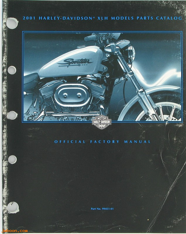   99451-01used (99451-01): Sportster, XLH parts catalog 2001