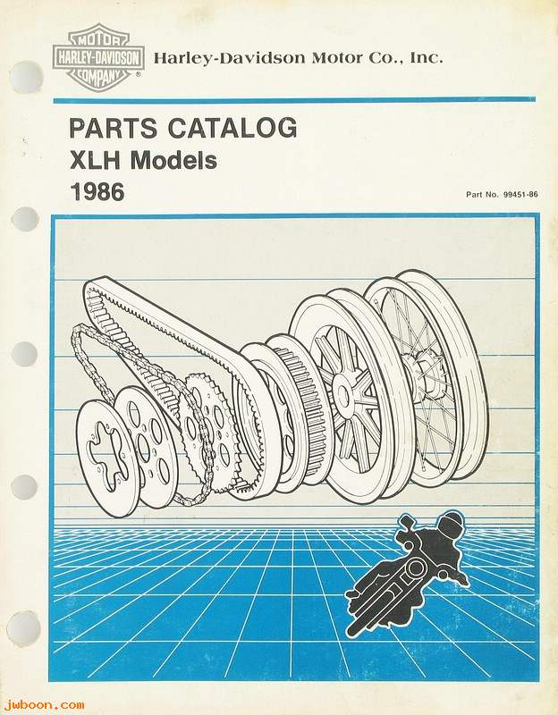   99451-86used (99451-86): Sportster, XLH parts catalog 1986