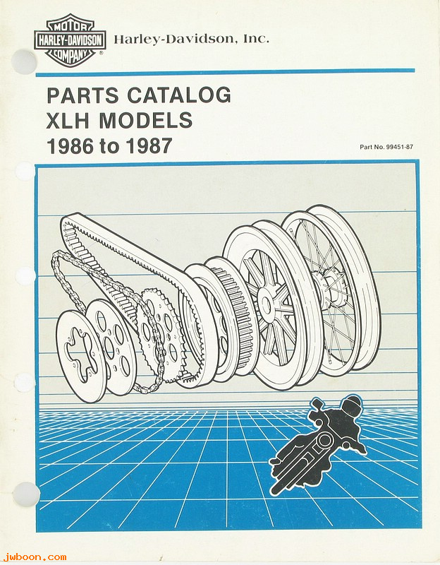   99451-87 (99451-87): Sportster, XLH parts catalog '86-'87 - NOS