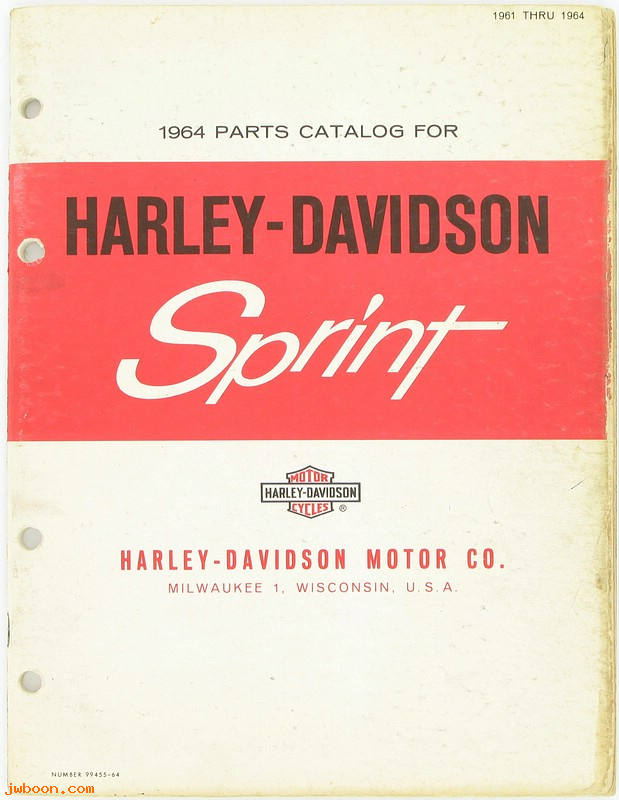   99455-64used (99455-64): Sprint parts catalog '61-'64