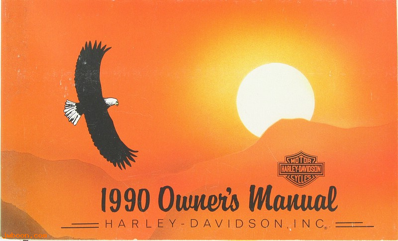   99466-90 (99466-90): 1990 Riders handbook / Owner's manual, all models - NOS