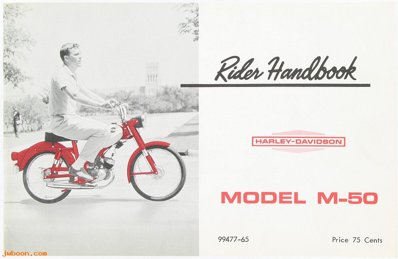   99477-65 (99477-65): 1965 Riders handbook / Owner's manual - M-50 - NOS