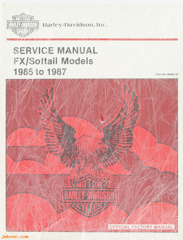   99482-87 (99482-87): FX service manual  '85-'87 - NOS