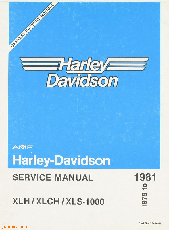   99484-81 (99484-81): Sportster service manual '79-'81 - NOS